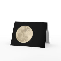 Super Moon greeting Card cards