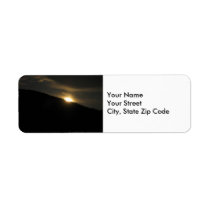 Super Moon over Washington Mountain address label labels