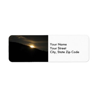 Super Moon over Washington Mountain address label