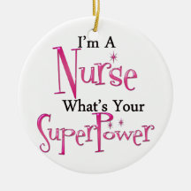 Super Nurse Christmas Tree Ornaments