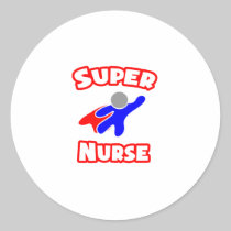 Super Nurse Round Sticker