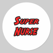 Super Nurse Round Stickers