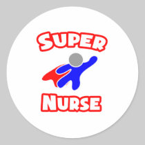 Super Nurse Round Stickers