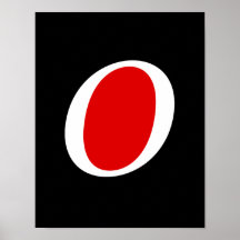 Super O whitered Posters