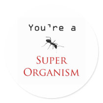 Super Organism Round Stickers