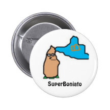 Super plates Sweet potato Pinback Button