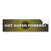 Super powers 1 bumper stickers by lethlchoclate Super powers 1 bumper stickers