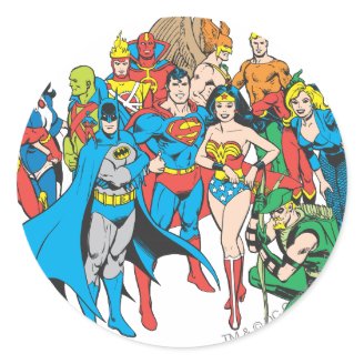 Super Powers Collection 2 Round Stickers