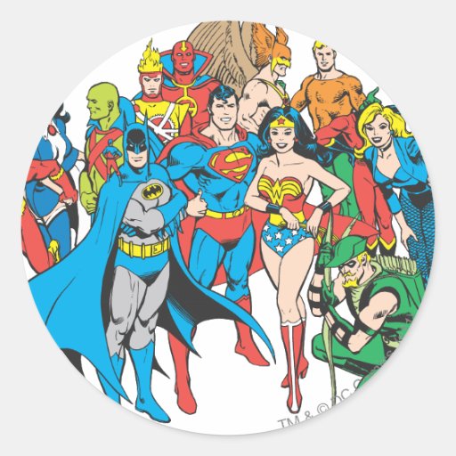 Super Powers Collection 2 Round Stickers