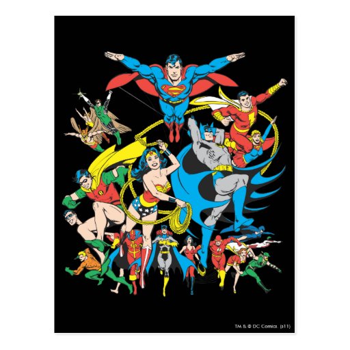 Super Powers Collection 4 Postcards