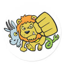 Super Punch Mascot Sticker