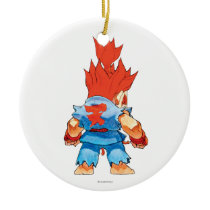Super Puzzle Fighter II Turbo Akuma Christmas Ornaments