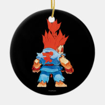 Super Puzzle Fighter II Turbo Akuma Christmas Tree Ornaments