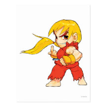 Super Puzzle Fighter II Turbo Ken Postcards