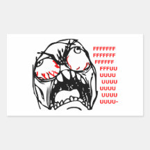 super rage face meme rofl stickers