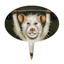 Super Rat Oval Cake Picks