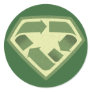 Super Recycler Round Stickers