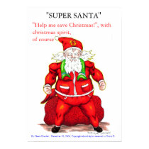 "SUPER SANTA" by charis dondeli posters