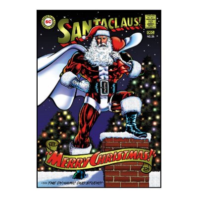 Super Santa Posters by The_Dynamic_Duo