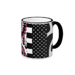 Super Sassy Hot Pink & Black Designers Special mugs