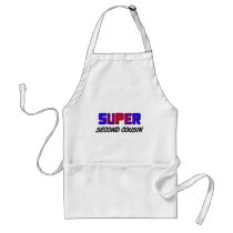 Super Second Cousin aprons by familytshirts Super Second Cousin aprons