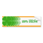 Super Shamrock Charm in Motion (IRELAND FLAG) bumper stickers