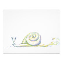 Super Snail Custom Invitation