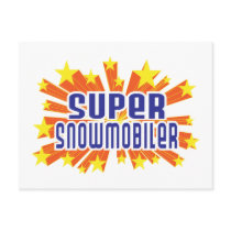 Super Snowmobiler Postcard