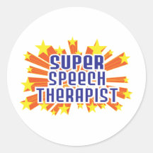 Super Speech Therapist Round Sticker