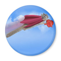 Super Squirrel Valentine Candy magnets by gravityx9 Super Squirrel Valentine Candy magnets