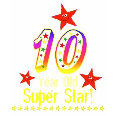 10th Birthday Cake For Boys. Super Star 10th Birthday Shirt for Boys by anuradesignstudio