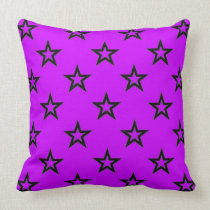 Super Star Bright Purple Decorative Pillow