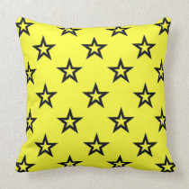 Super Star Bright Yellow Decorative Pillow