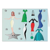 Super-Star Denise Paper Doll cards by trennea Super-Star Denise Paper Doll cards
