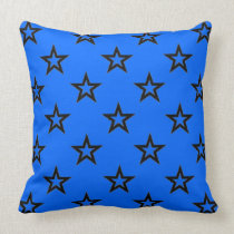Super Star Electric Blue Decorative Pillow