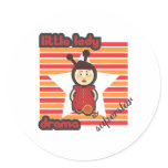 Super Star Little Lady Drama Round Stickers