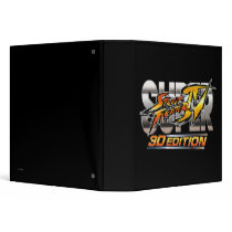Super Street Fighter IV 3D Edition Logo Vinyl Binders