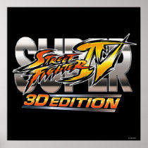Super Street Fighter IV 3D Edition Logo Print