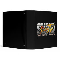 Super Street Fighter IV Logo Vinyl Binder