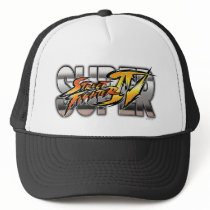 Super Street Fighter IV Logo Hats