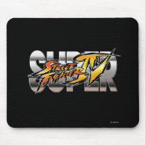 Super Street Fighter IV Logo Mouse Pad