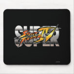 Super Street Fighter IV Logo Mouse Pad