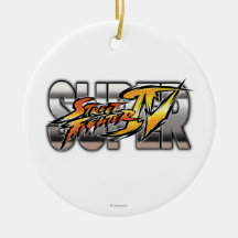 Super Street Fighter IV Logo Ornaments