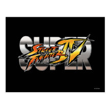 Super Street Fighter IV Logo Post Cards