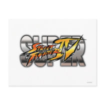 Super Street Fighter IV Logo Post Cards