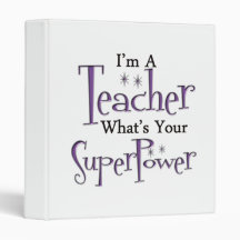 Super Teacher 3 Ring Binders