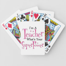 Super Teacher Bicycle Poker Deck