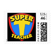 Super Teacher Custom Postage Stamps