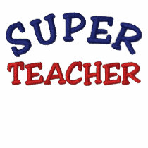 Super Teacher Embroidered Polo Shirt embroidered shirts