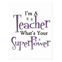 Super Teacher Postcard